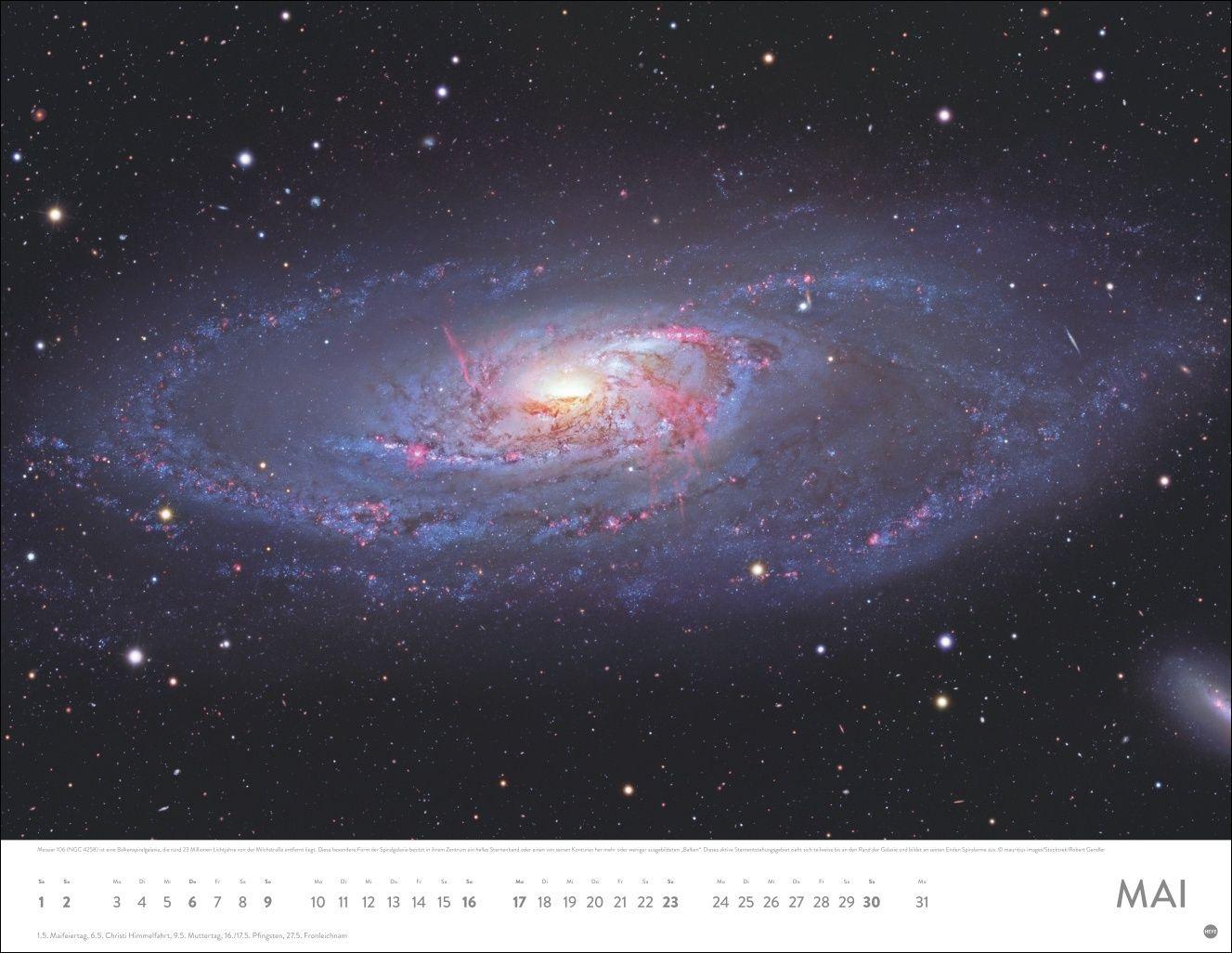 Beispielinhalt (Bild) Das Universum Posterkalender 2027