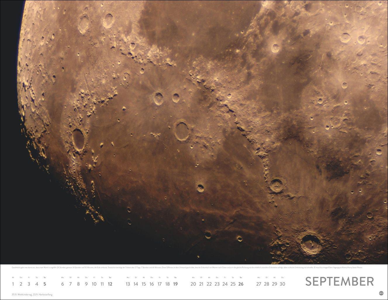 Beispielinhalt (Bild) Das Universum Posterkalender 2027