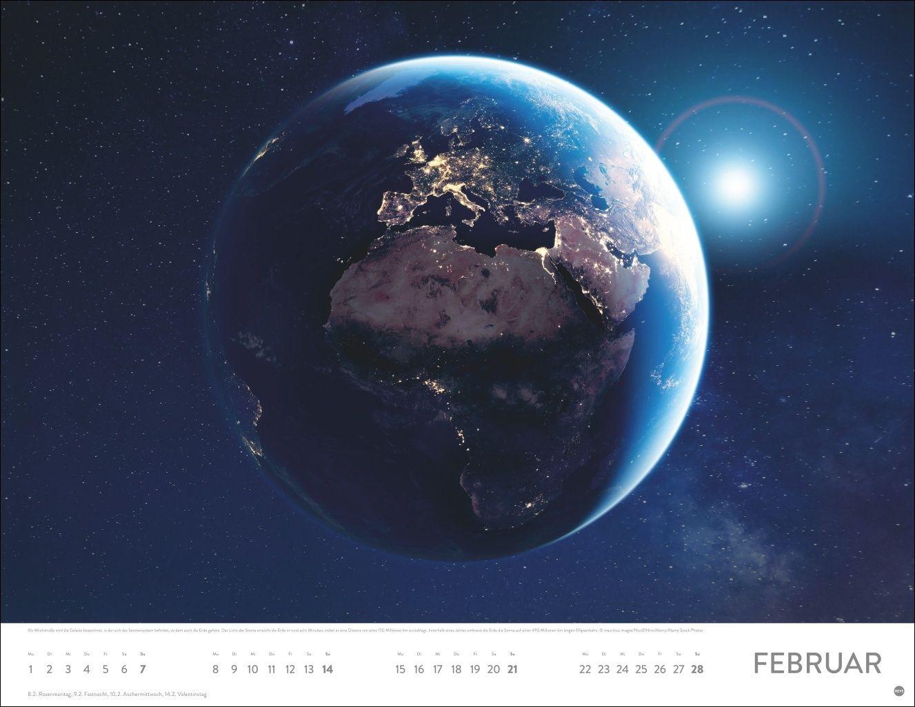 Beispielinhalt (Bild) Das Universum Posterkalender 2027