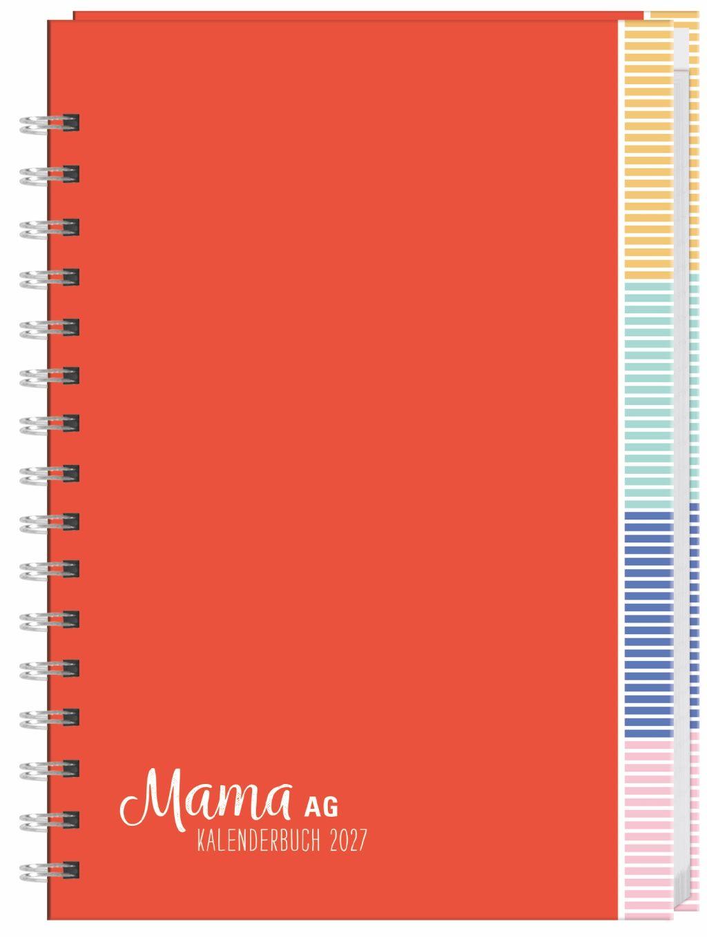 Vorderes Coverbild Mama AG Familienplaner Buch A5 2027