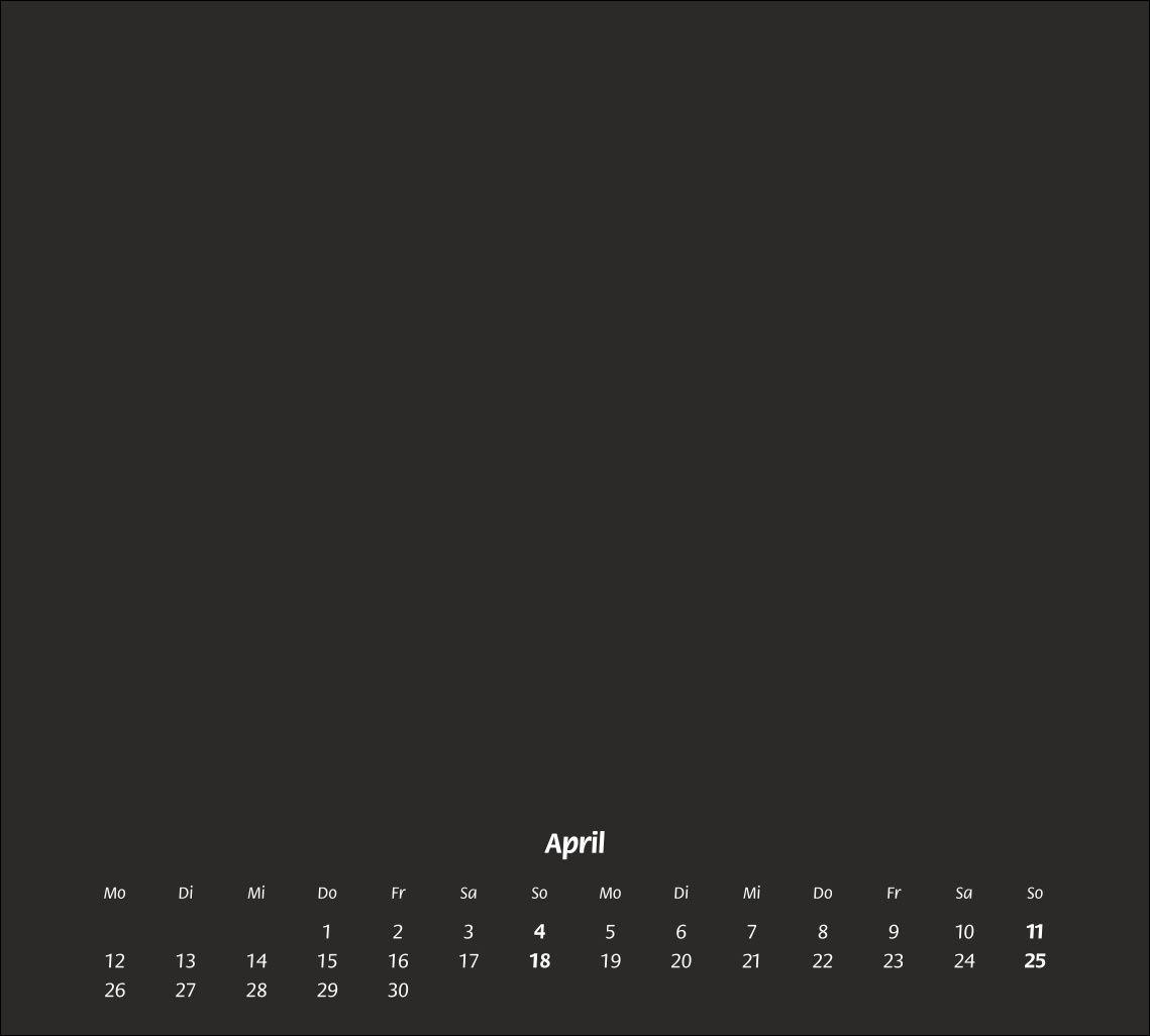 Beispielinhalt (Bild) times&more Bastelkalender schwarz 2027