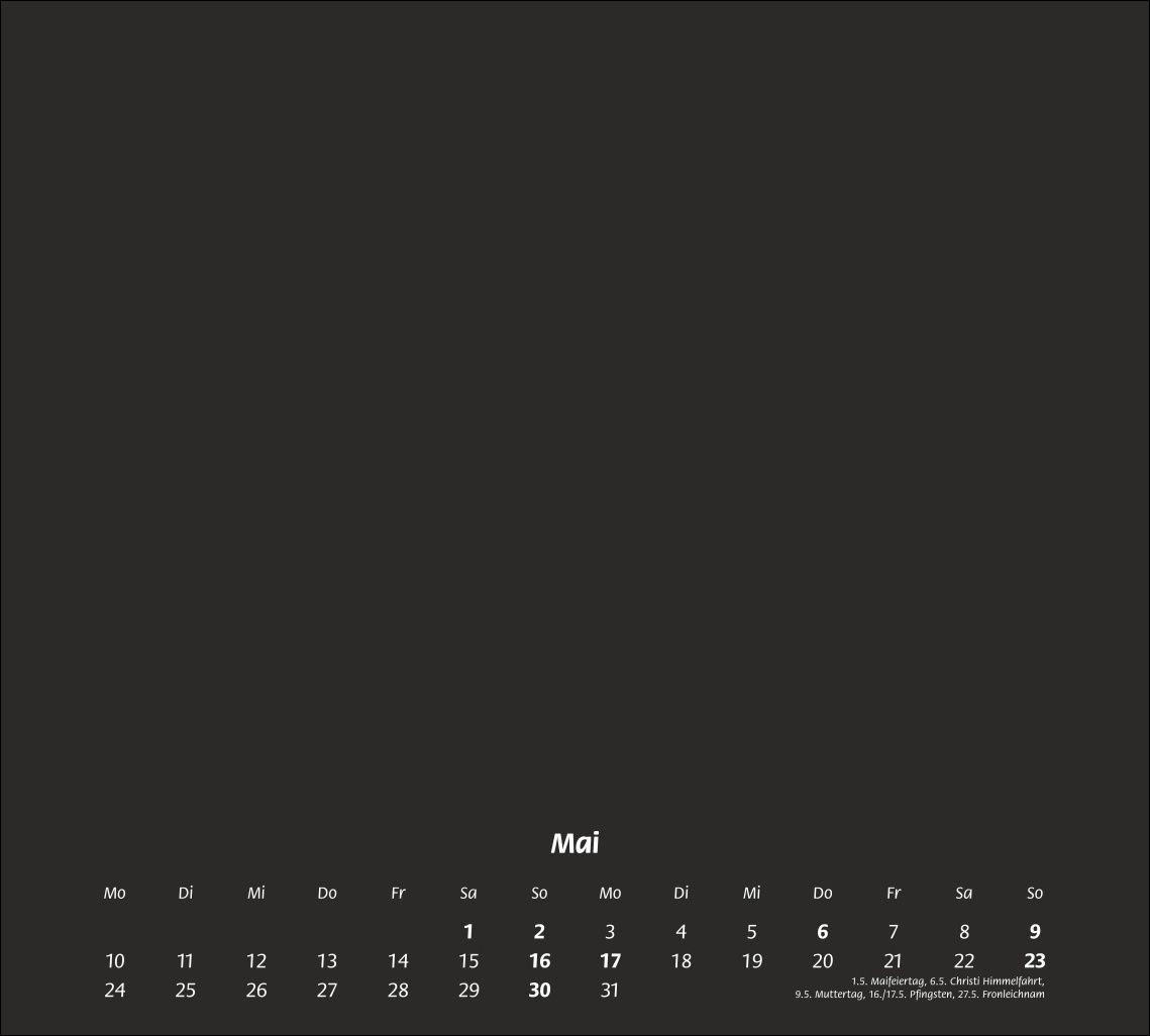 Beispielinhalt (Bild) times&more Bastelkalender schwarz 2027