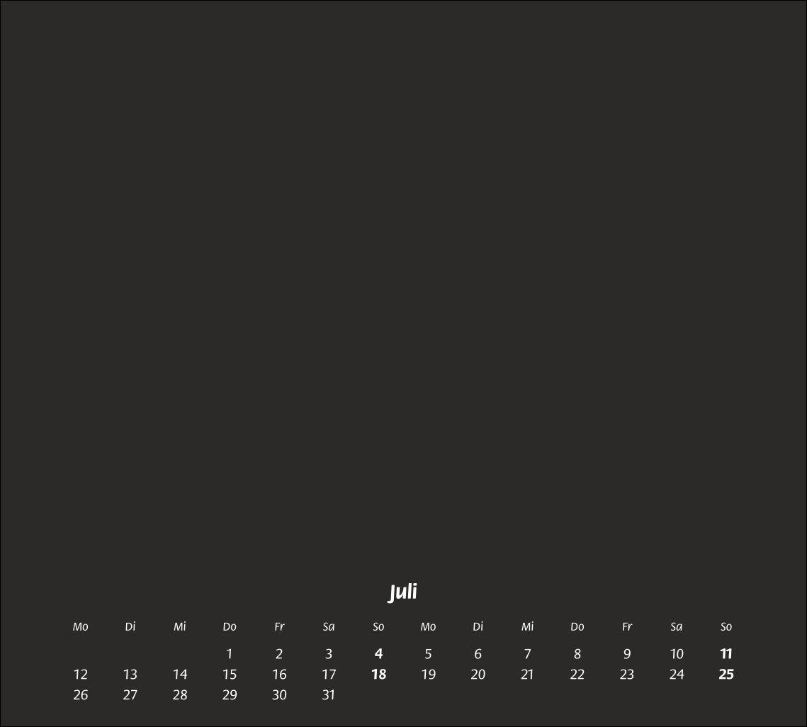 Beispielinhalt (Bild) times&more Bastelkalender schwarz 2027