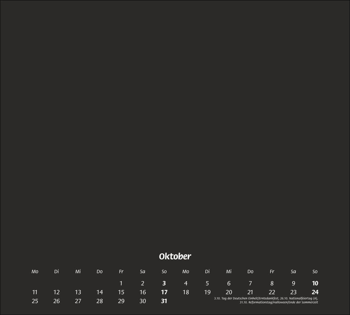 Beispielinhalt (Bild) times&more Bastelkalender schwarz 2027