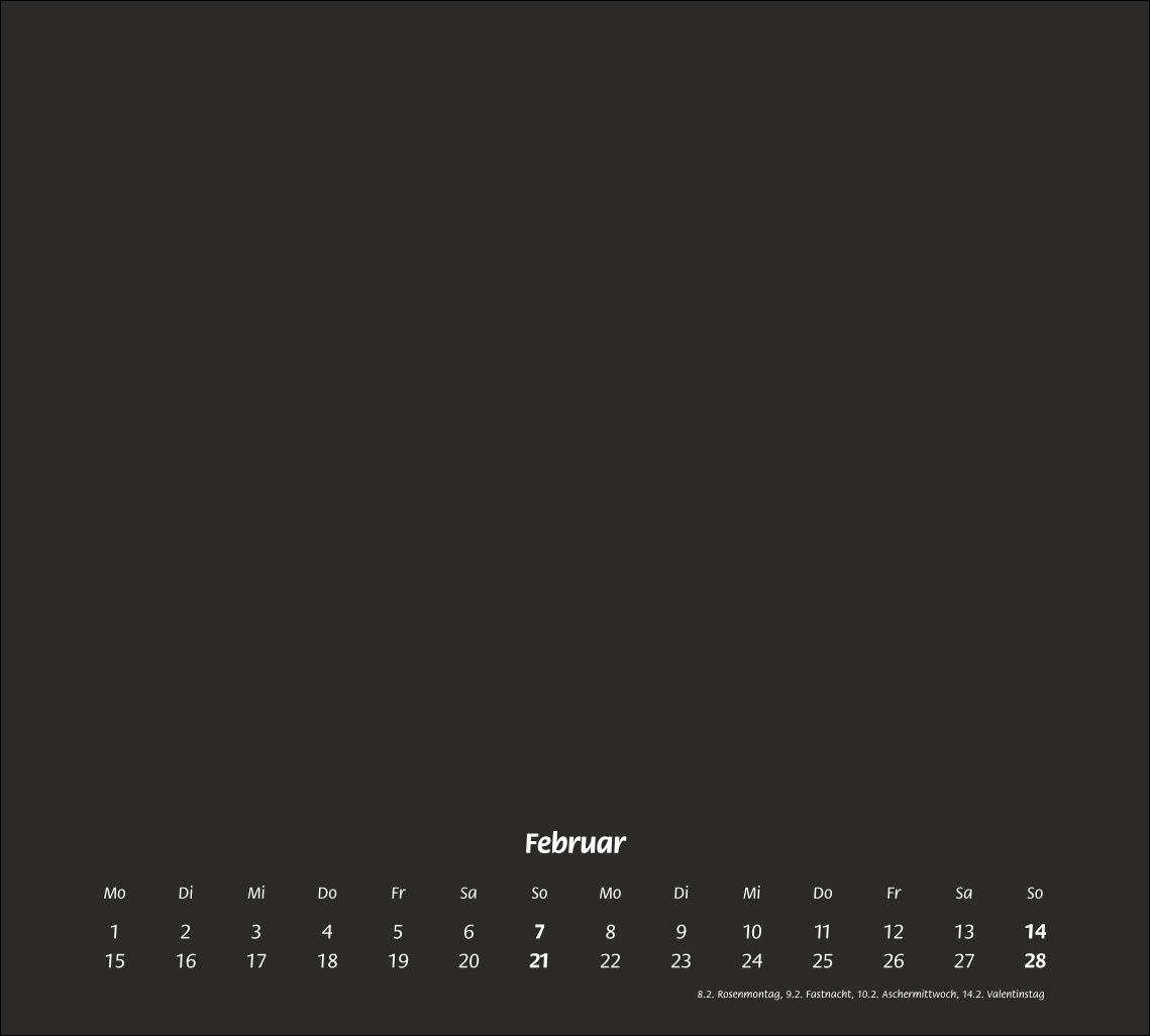 Beispielinhalt (Bild) times&more Bastelkalender schwarz 2027