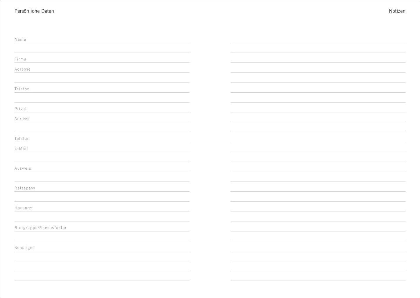 Beispielinhalt (Bild) Loriot Agenda A5 2027