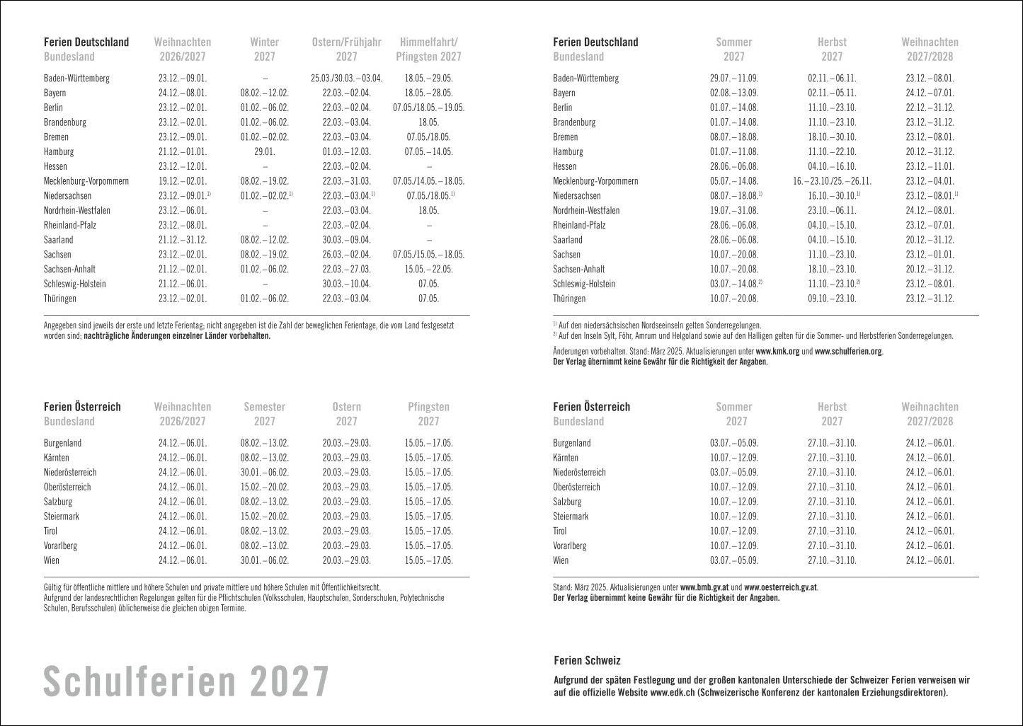 Beispielinhalt (Bild) Loriot Agenda A5 2027