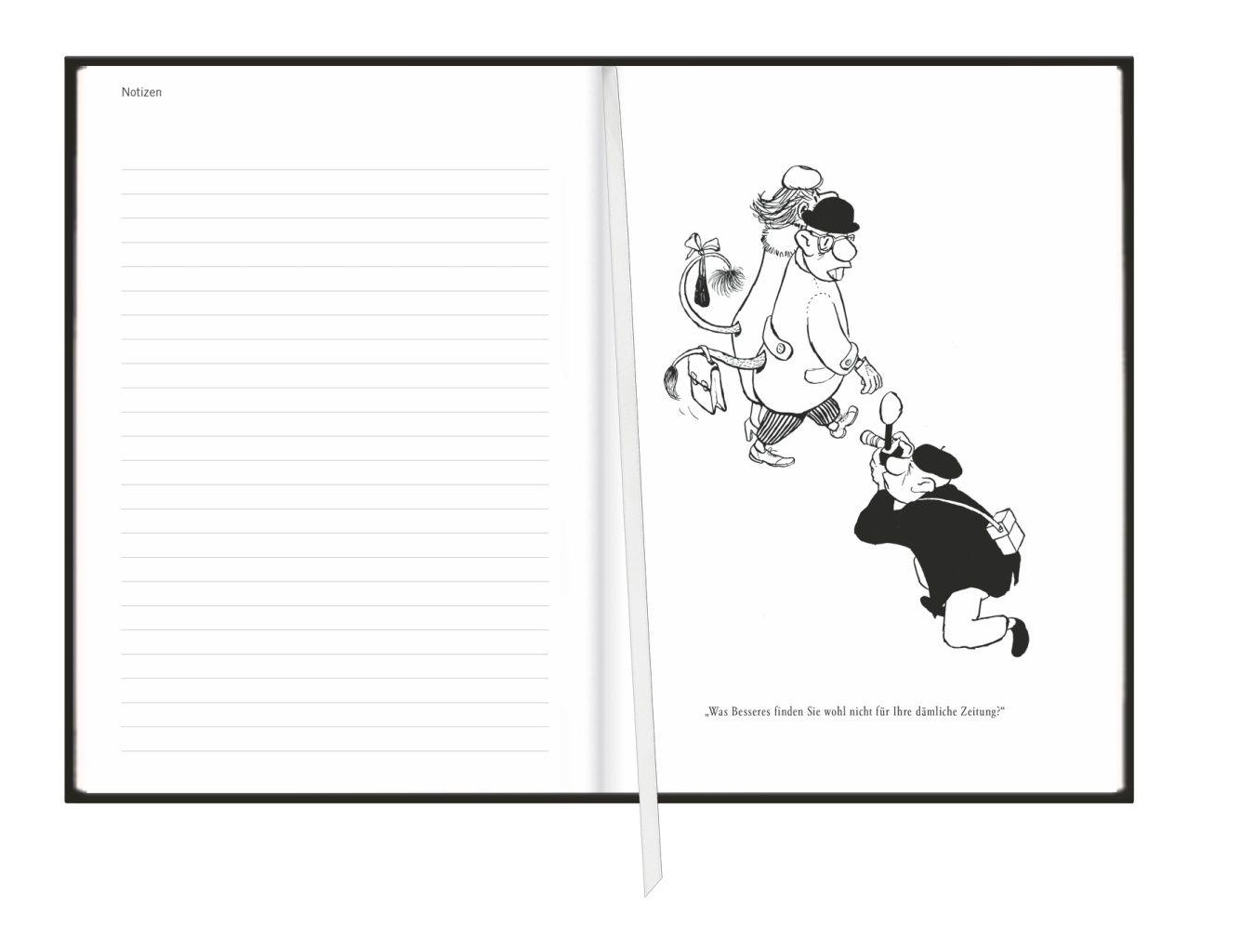 Beispielinhalt (Bild) Loriot Agenda A5 2027