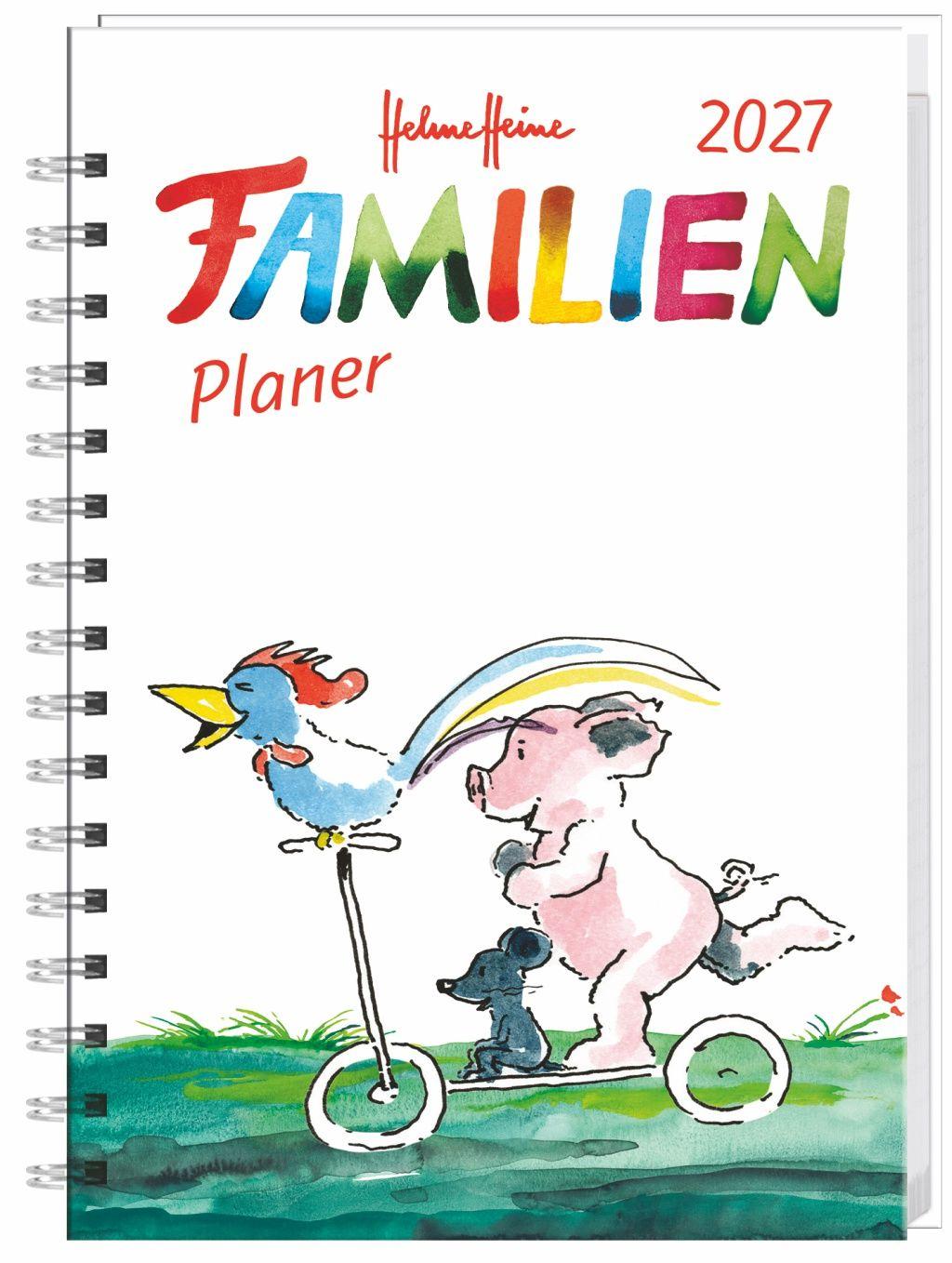 Vorderes Coverbild Helme Heine: Familienplaner-Buch A5 2027
