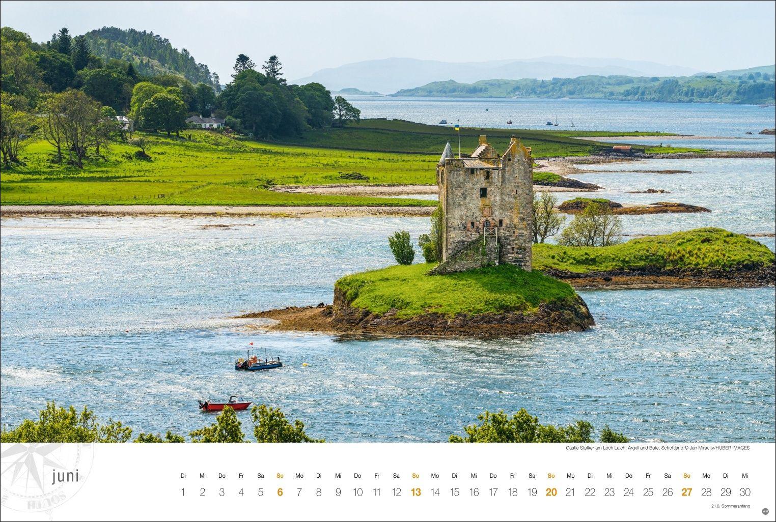 Beispielinhalt (Bild) Schottland Globetrotter Kalender 2027 - Von wilden Küsten, Seen und Bergen