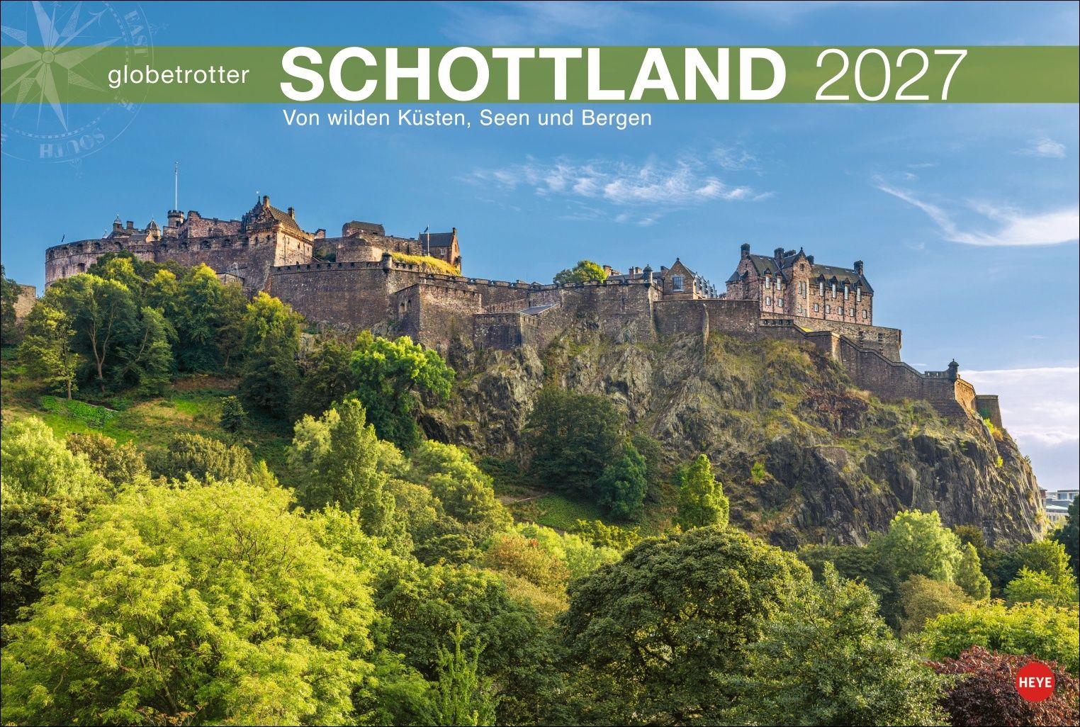 Vorderes Coverbild Schottland Globetrotter Kalender 2027 - Von wilden Küsten, Seen und Bergen