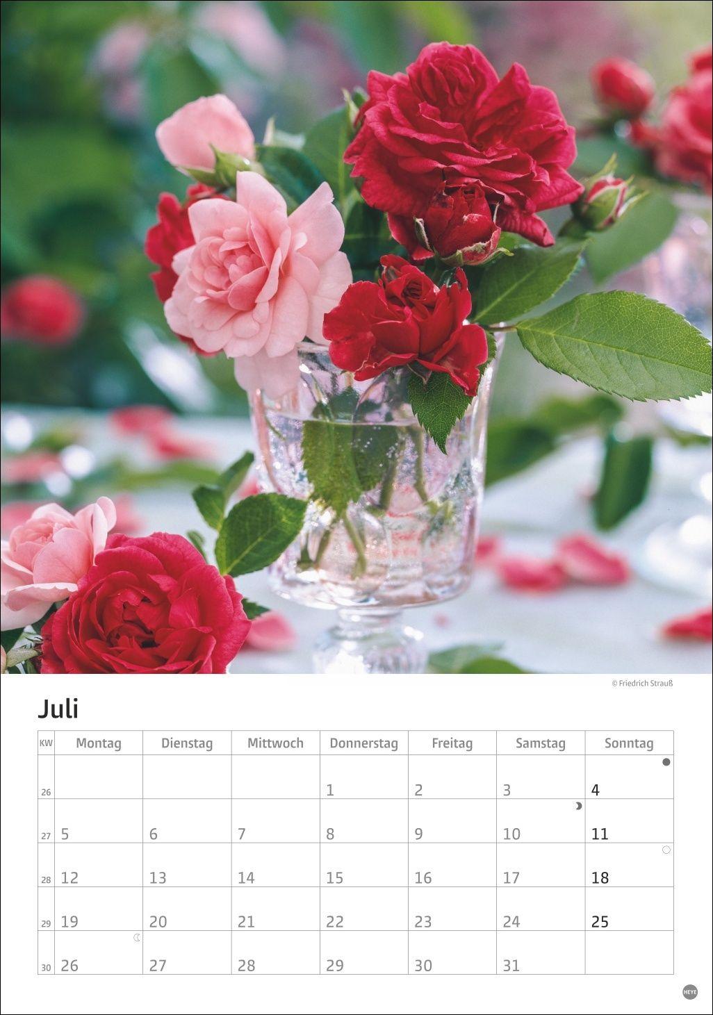 Beispielinhalt (Bild) Rosenpracht Kalender 2027