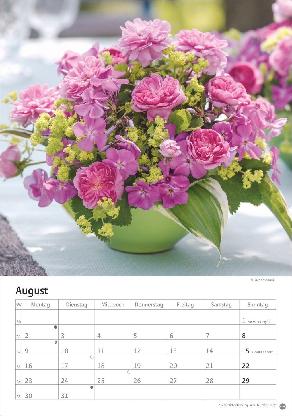 Beispielinhalt (Bild) Rosenpracht Kalender 2027