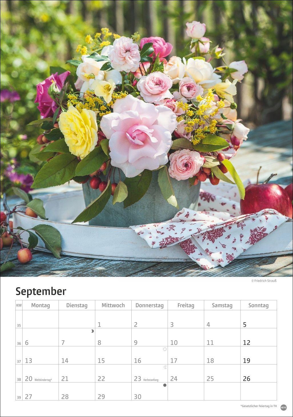 Beispielinhalt (Bild) Rosenpracht Kalender 2027