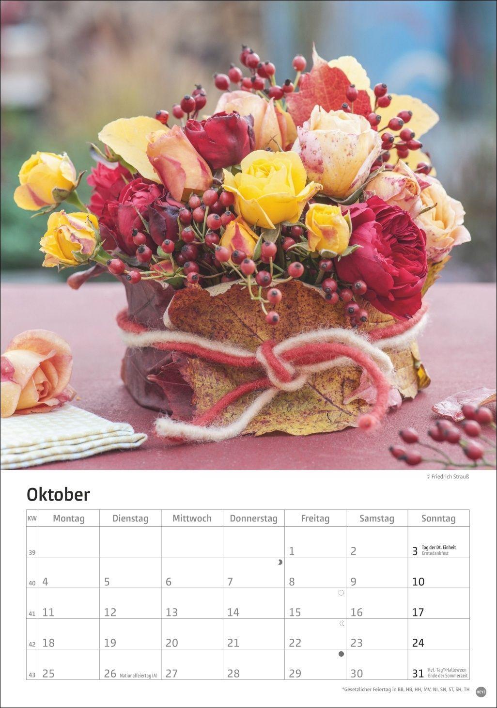 Beispielinhalt (Bild) Rosenpracht Kalender 2027