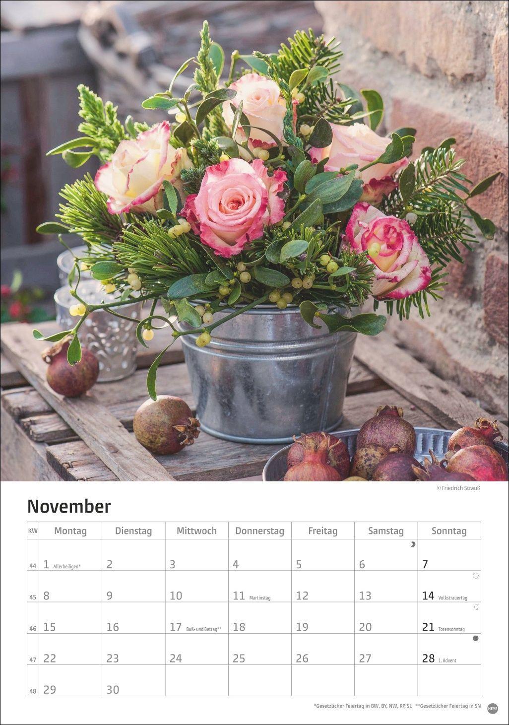 Beispielinhalt (Bild) Rosenpracht Kalender 2027