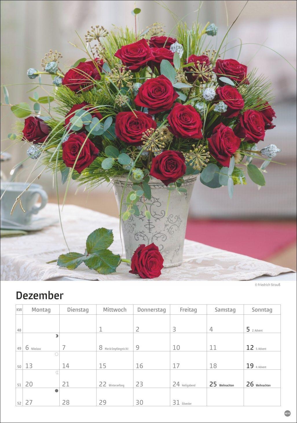 Beispielinhalt (Bild) Rosenpracht Kalender 2027