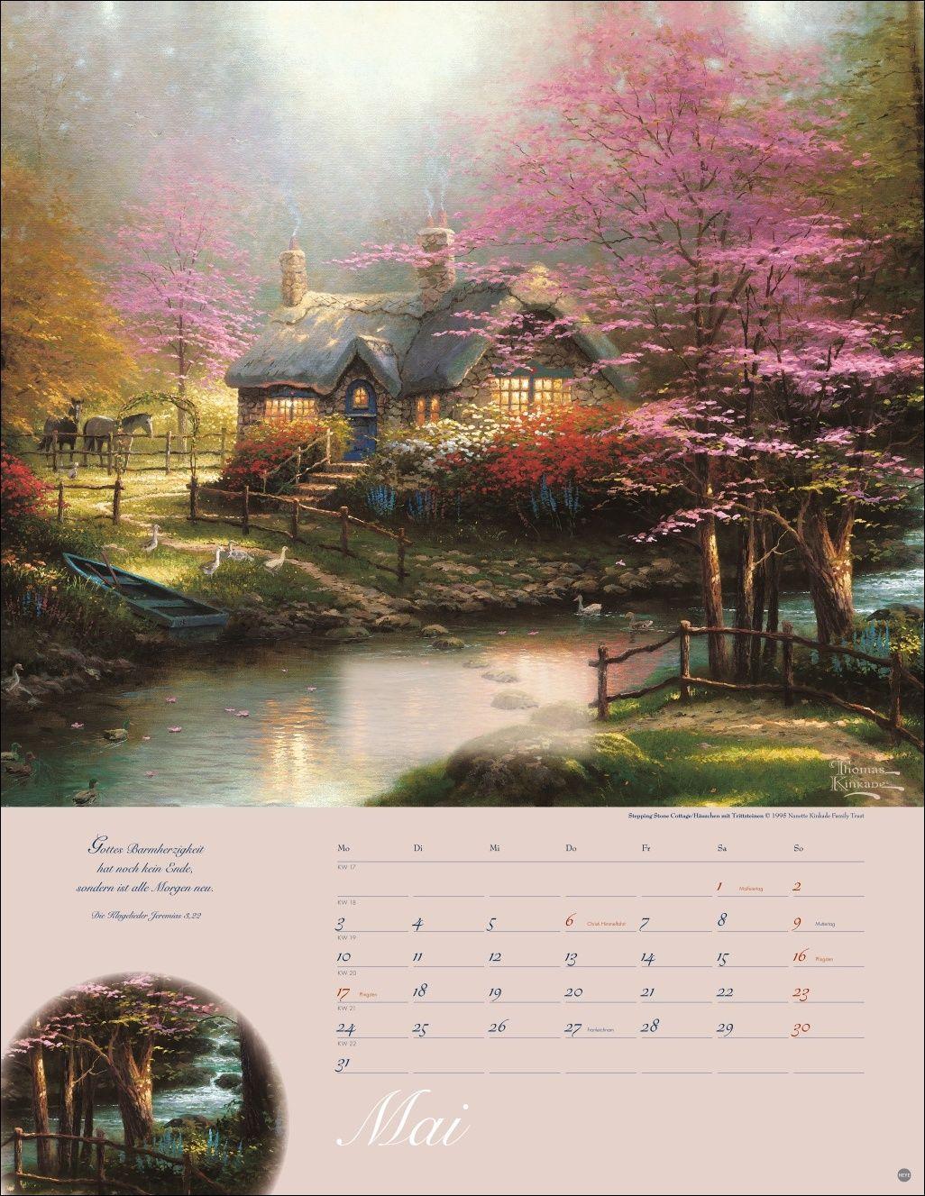 Beispielinhalt (Bild) Thomas Kinkade: Land im Licht Kalender 2027