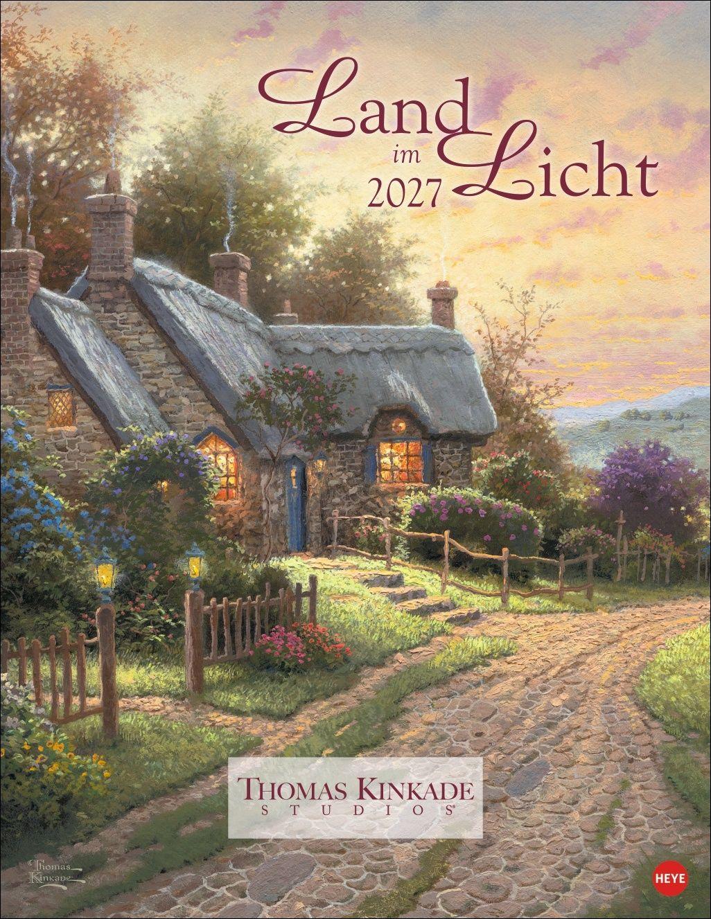 Vorderes Coverbild Thomas Kinkade: Land im Licht Kalender 2027