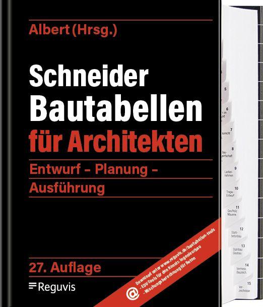 Vorderes Coverbild Schneider - Bautabellen für Architekten