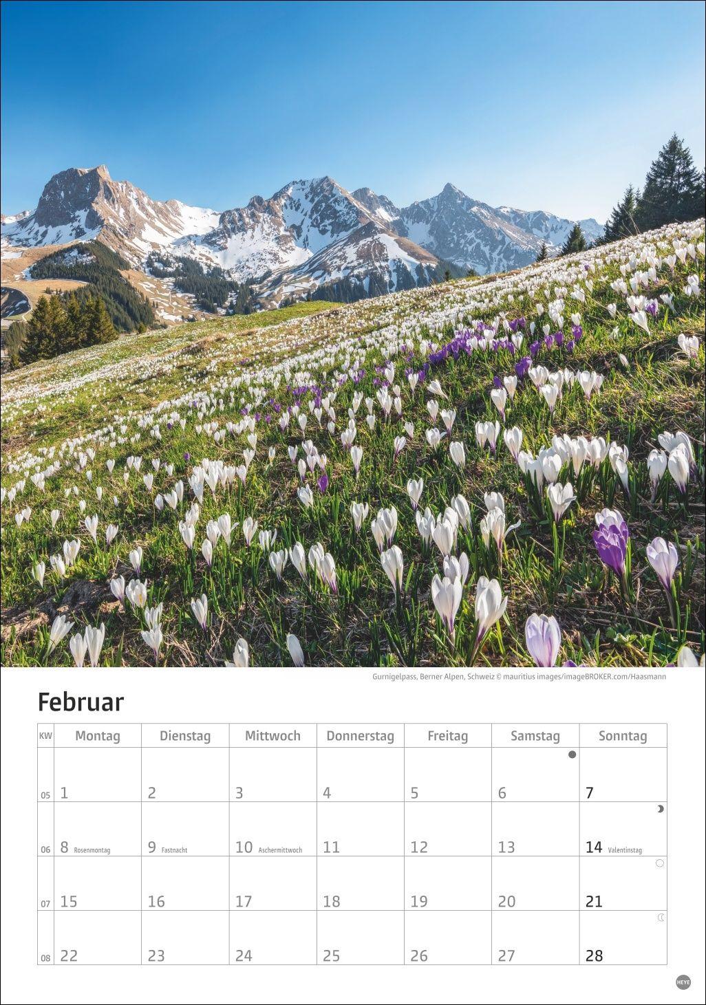 Beispielinhalt (Bild) Alpen Kalender 2027