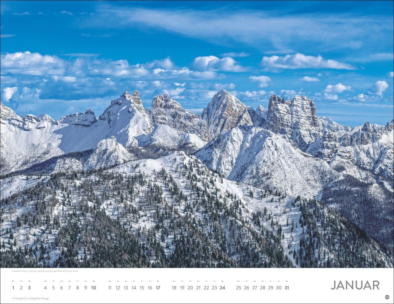 Beispielinhalt (Bild) Faszination Alpen Posterkalender 2027