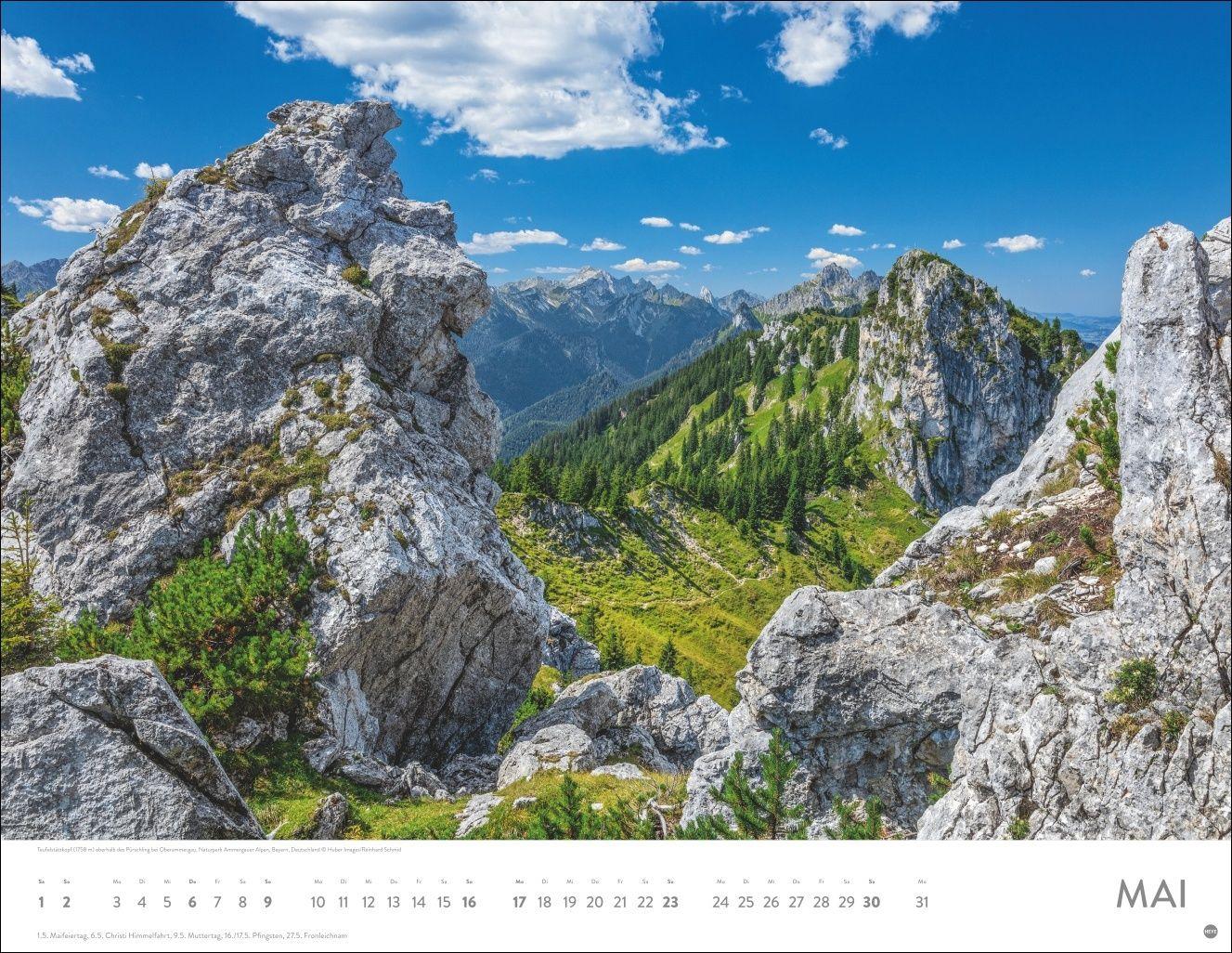 Beispielinhalt (Bild) Faszination Alpen Posterkalender 2027