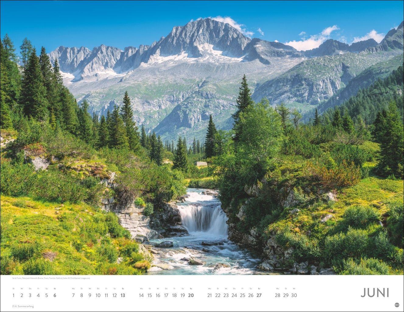 Beispielinhalt (Bild) Faszination Alpen Posterkalender 2027