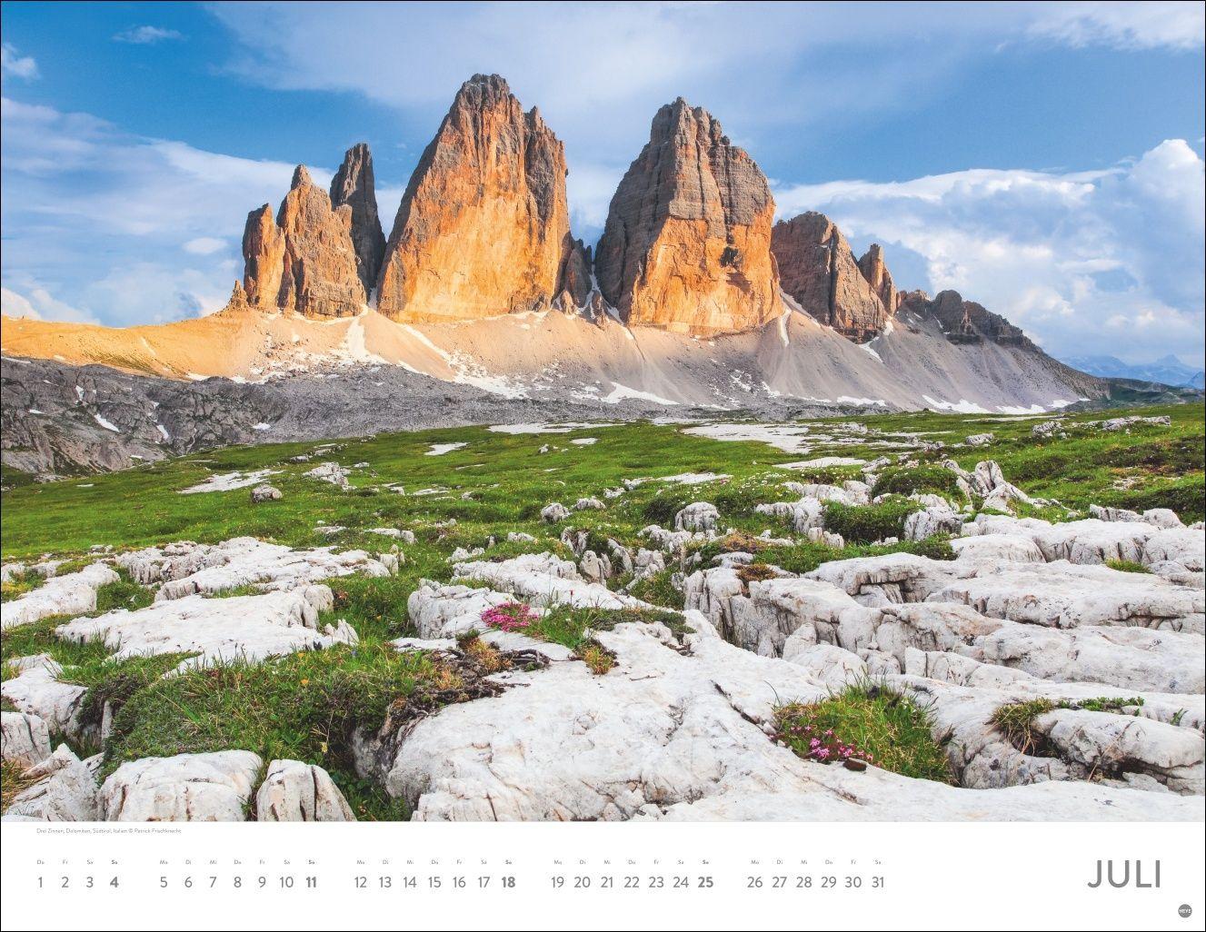 Beispielinhalt (Bild) Faszination Alpen Posterkalender 2027