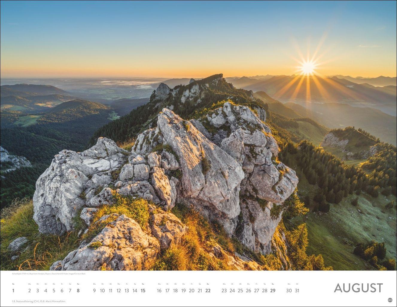 Beispielinhalt (Bild) Faszination Alpen Posterkalender 2027