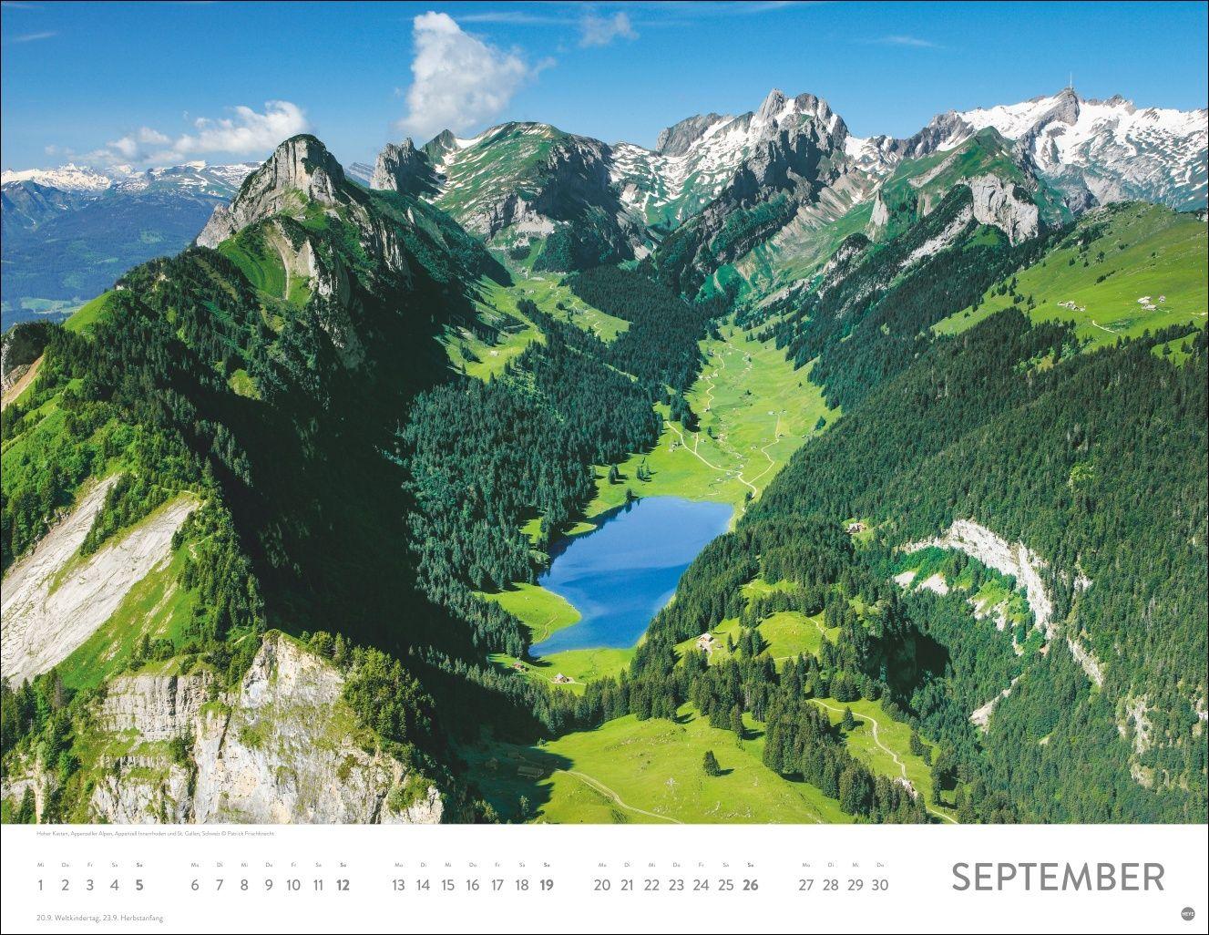 Beispielinhalt (Bild) Faszination Alpen Posterkalender 2027