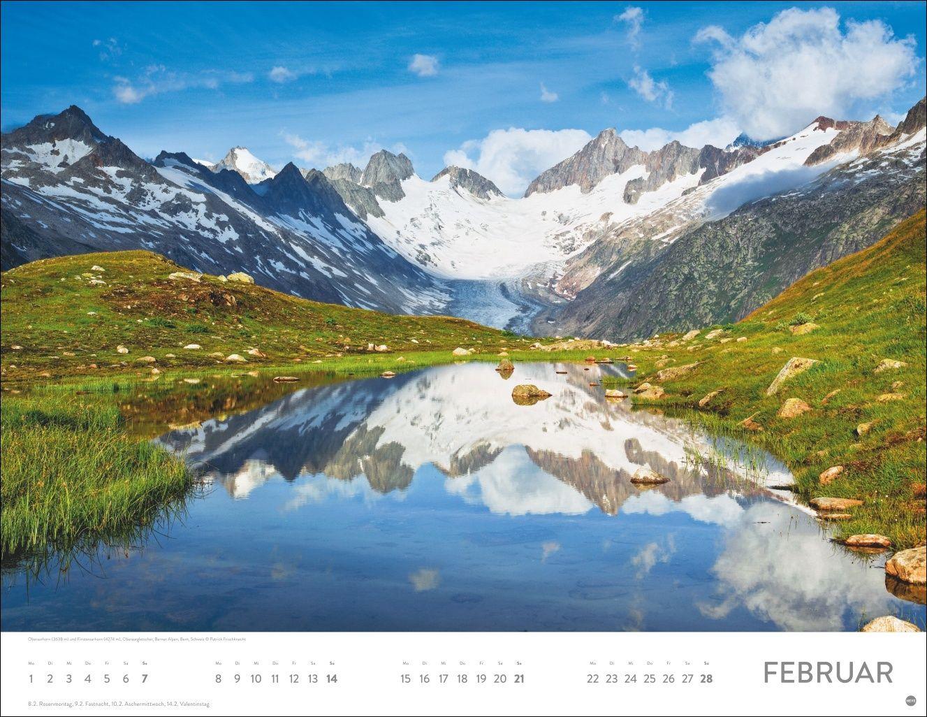 Beispielinhalt (Bild) Faszination Alpen Posterkalender 2027