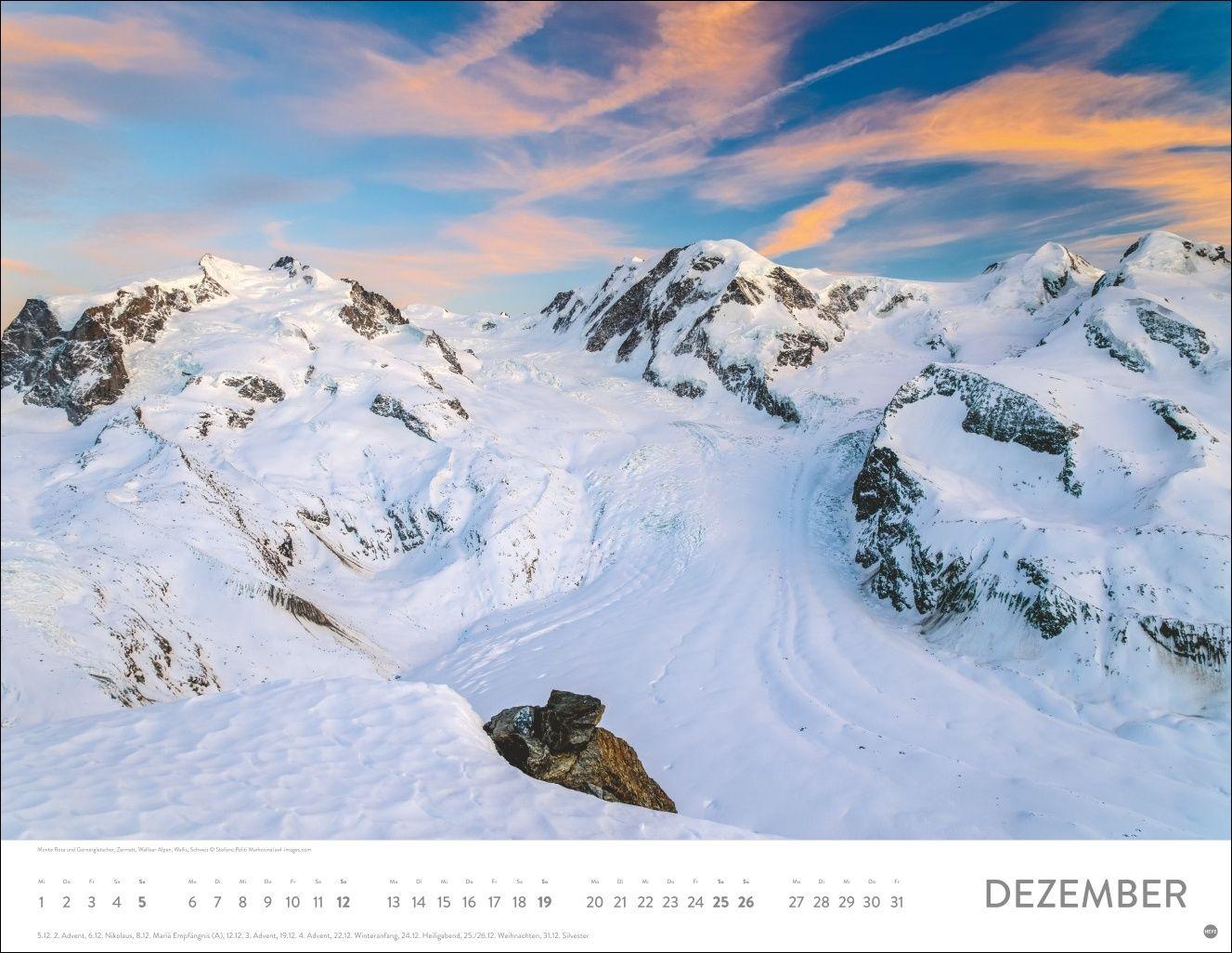 Beispielinhalt (Bild) Faszination Alpen Posterkalender 2027