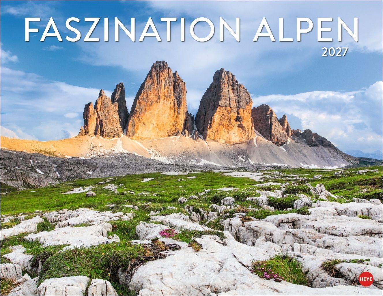 Vorderes Coverbild Faszination Alpen Posterkalender 2027
