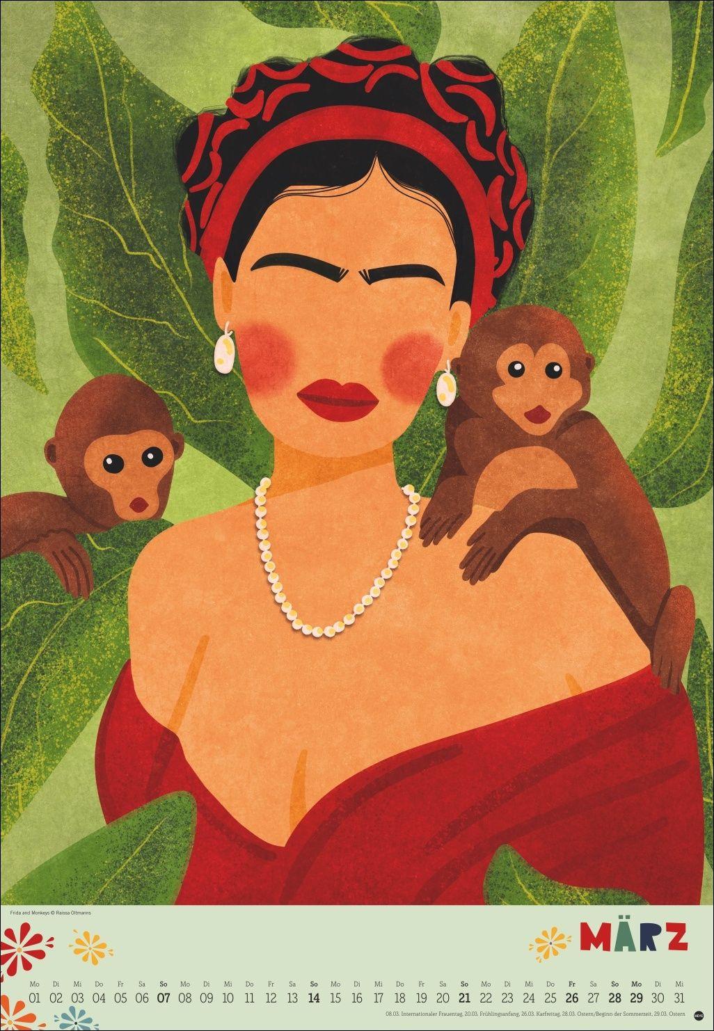 Beispielinhalt (Bild) Frida Posterkalender 2027