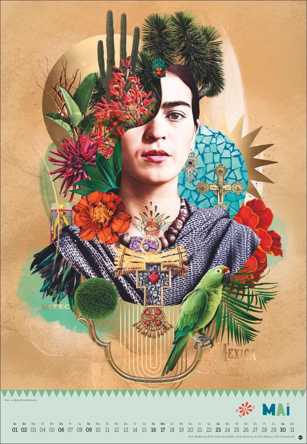 Beispielinhalt (Bild) Frida Posterkalender 2027