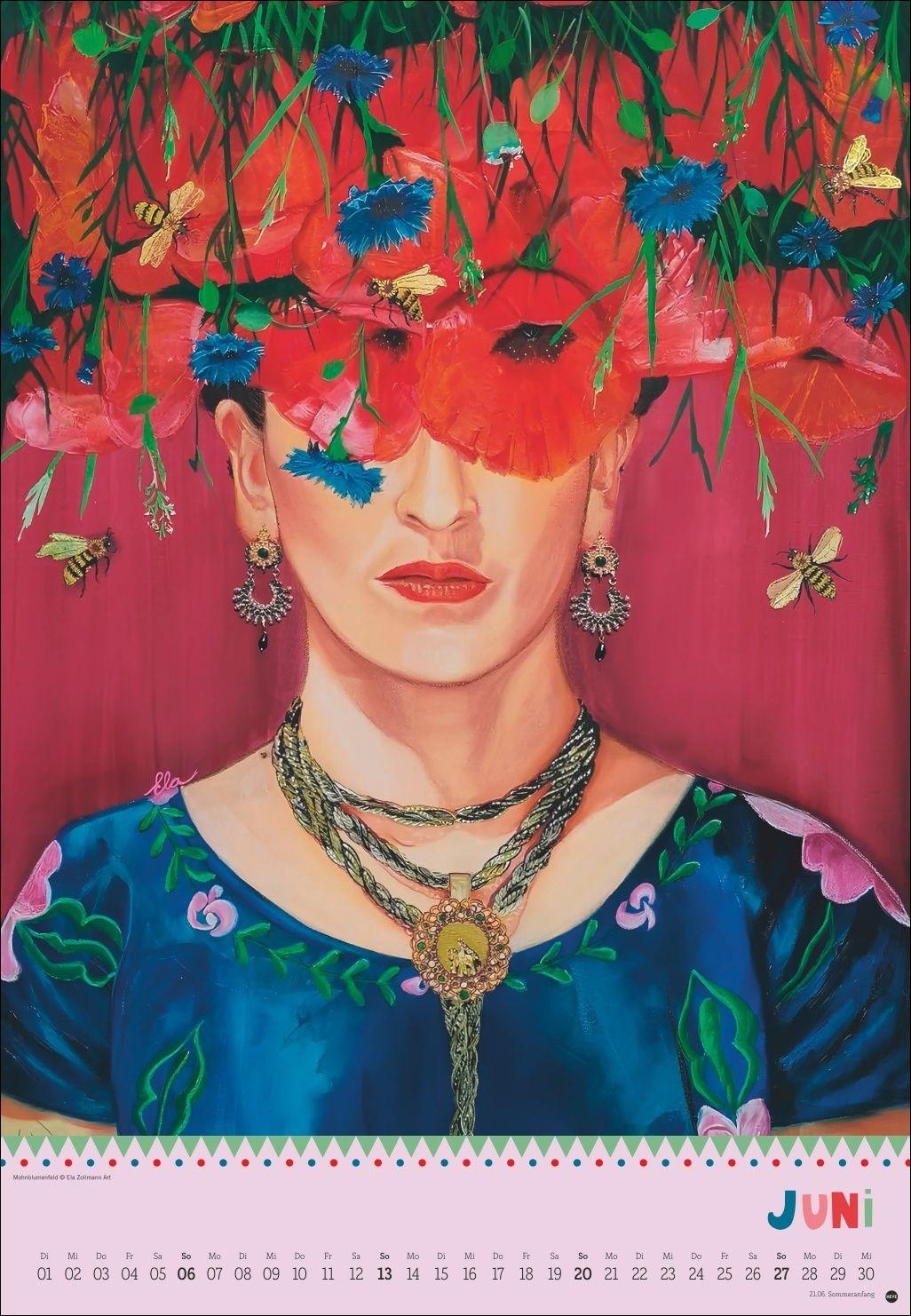 Beispielinhalt (Bild) Frida Posterkalender 2027