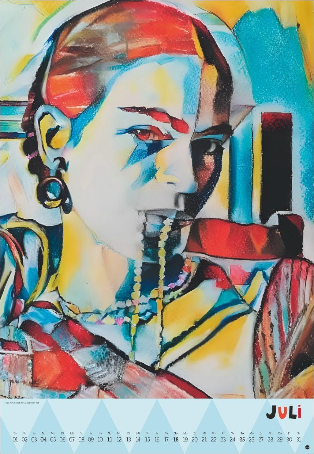 Beispielinhalt (Bild) Frida Posterkalender 2027