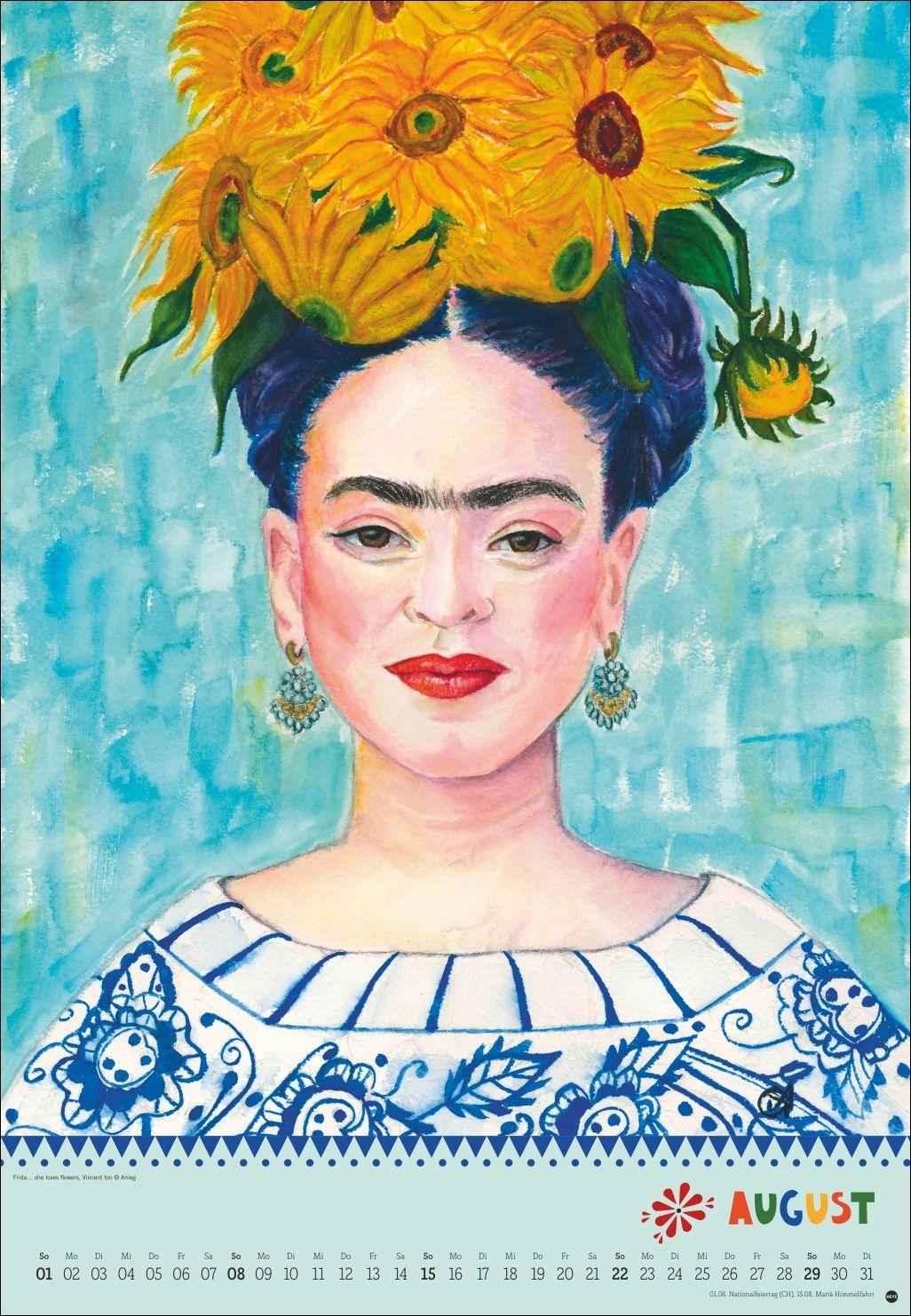 Beispielinhalt (Bild) Frida Posterkalender 2027