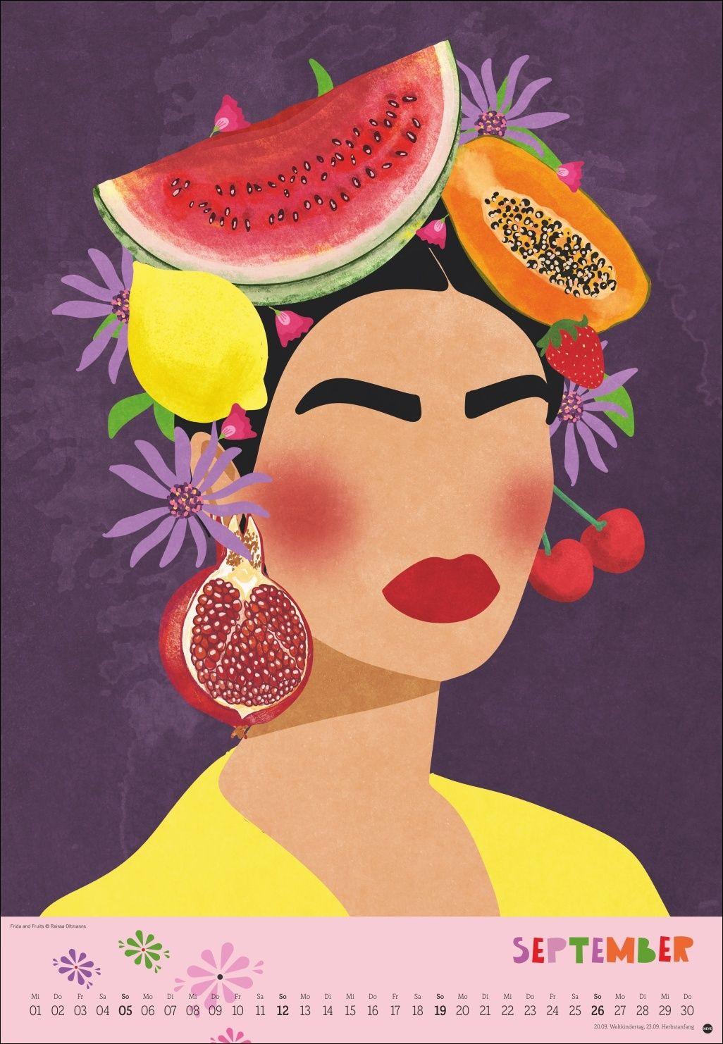 Beispielinhalt (Bild) Frida Posterkalender 2027