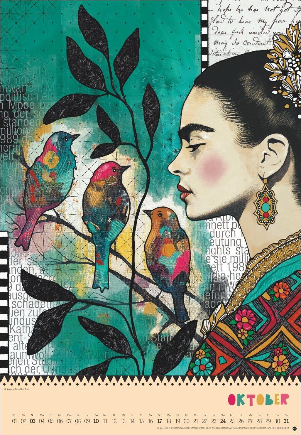 Beispielinhalt (Bild) Frida Posterkalender 2027