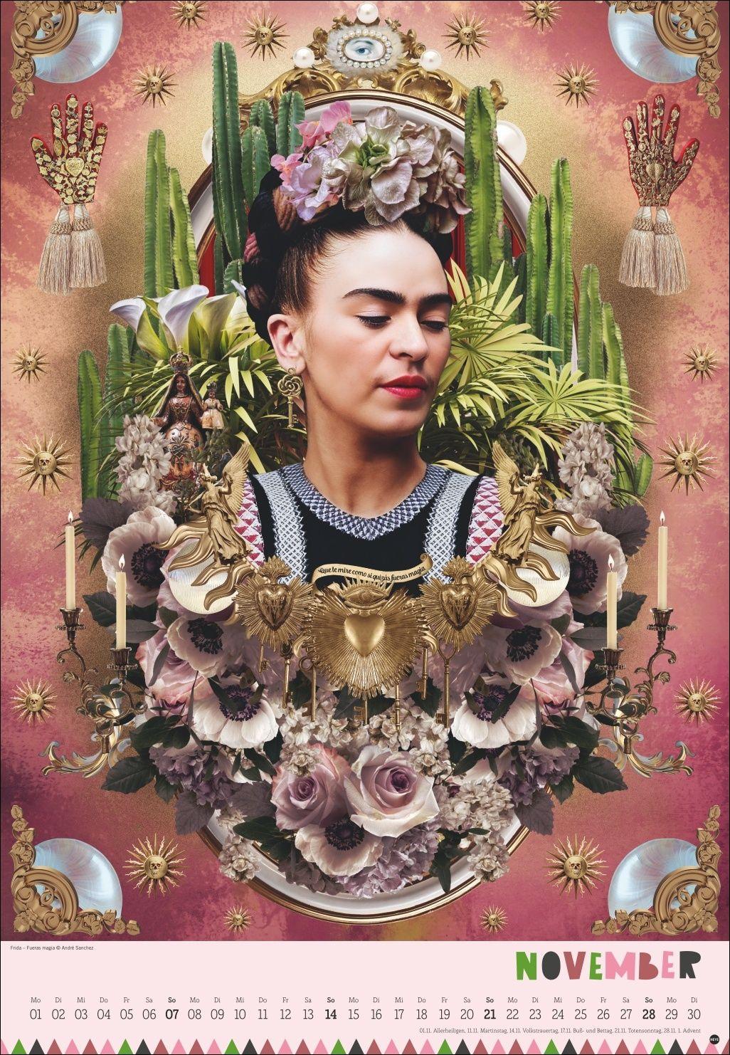 Beispielinhalt (Bild) Frida Posterkalender 2027