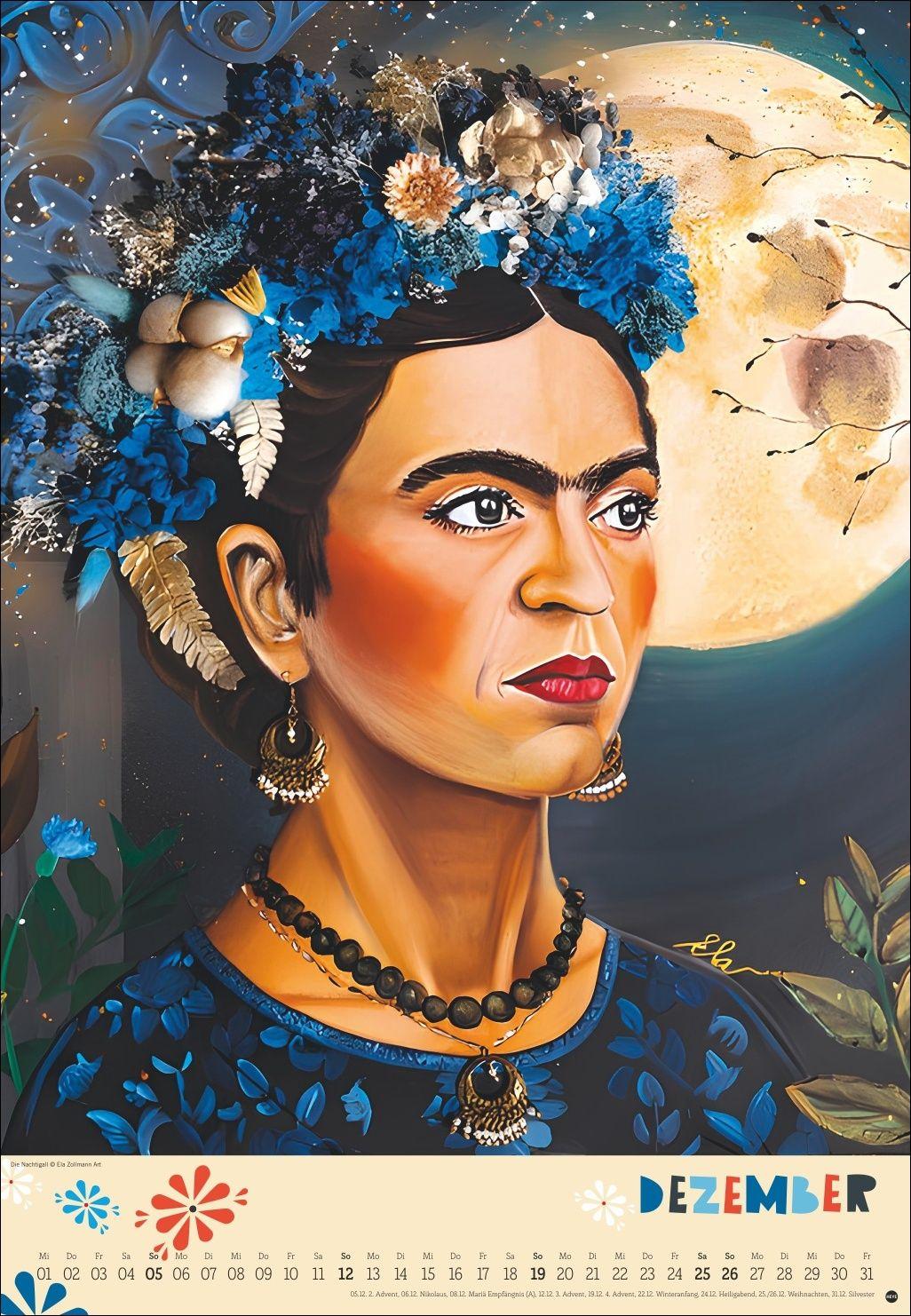 Beispielinhalt (Bild) Frida Posterkalender 2027