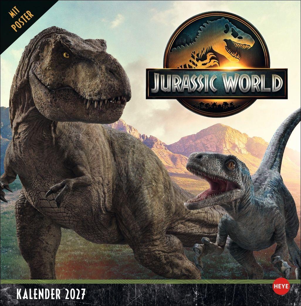 Vorderes Coverbild Jurassic World Broschurkalender 2027