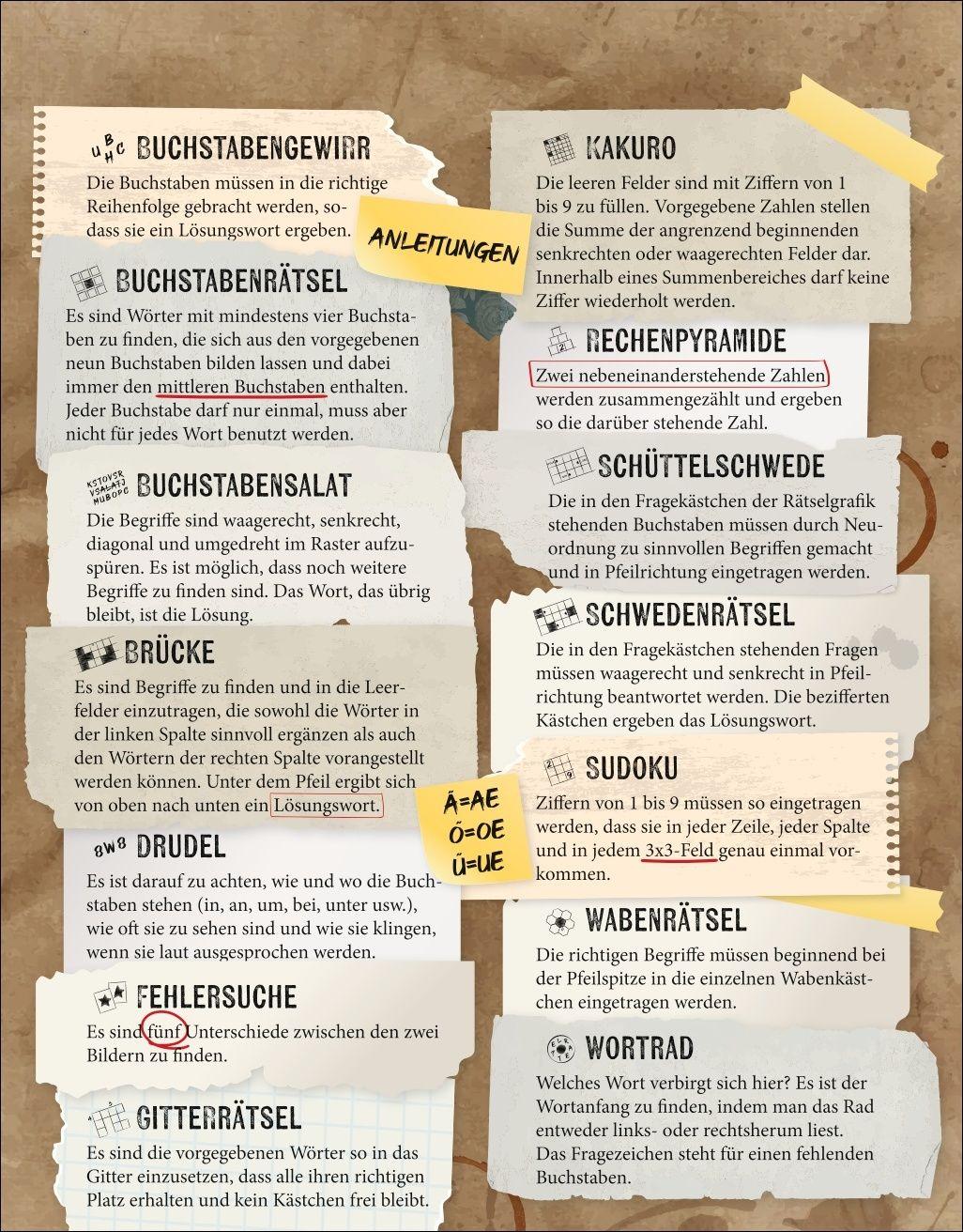 Beispielinhalt (Bild) Stefan Heine Der paranormale Escape-Kalender 2027