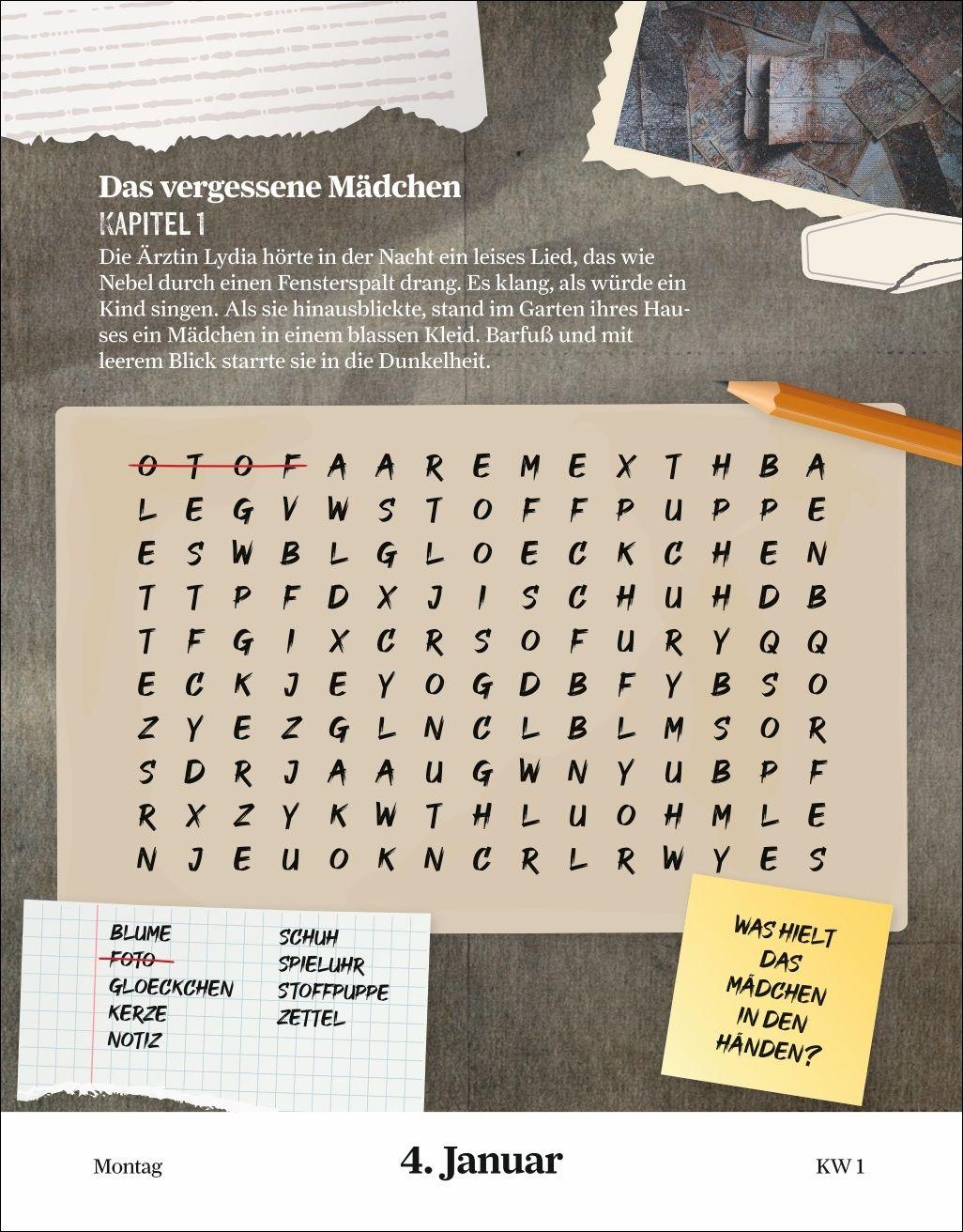 Beispielinhalt (Bild) Stefan Heine Der paranormale Escape-Kalender 2027