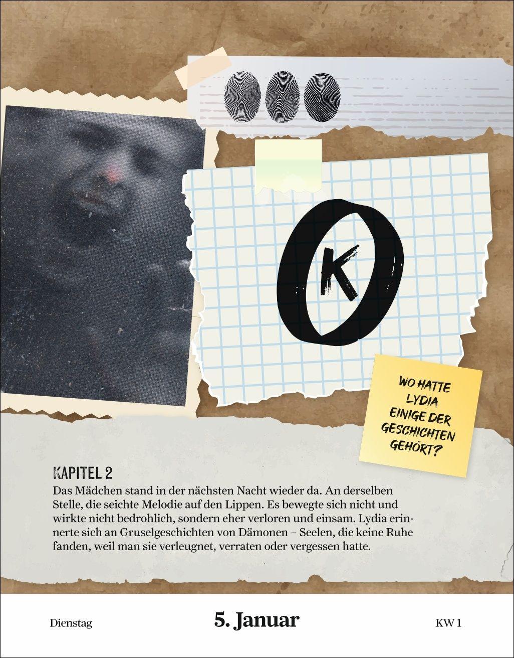 Beispielinhalt (Bild) Stefan Heine Der paranormale Escape-Kalender 2027