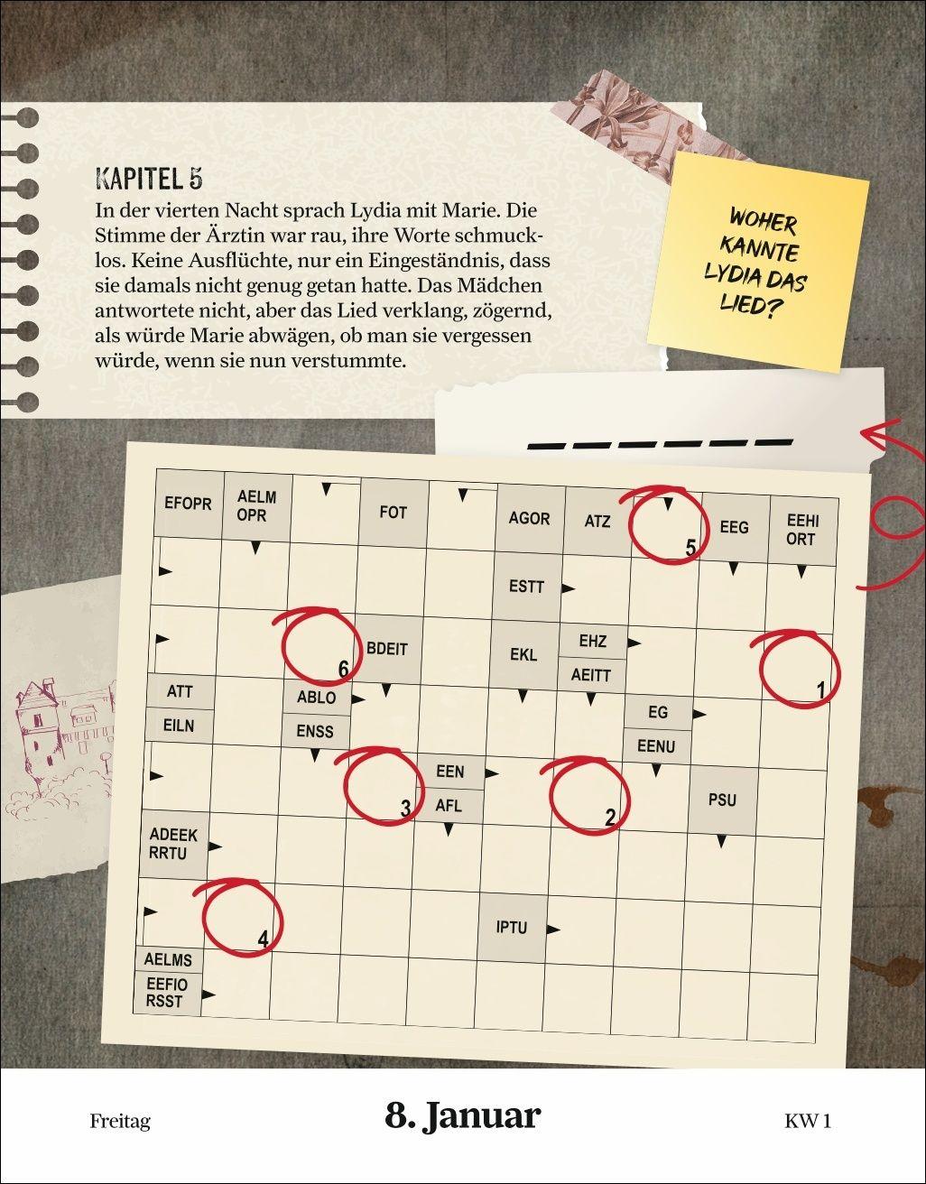 Beispielinhalt (Bild) Stefan Heine Der paranormale Escape-Kalender 2027