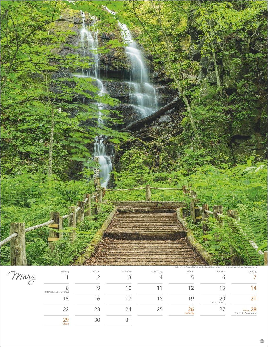 Beispielinhalt (Bild) Wege zum Träumen Posterkalender 2027