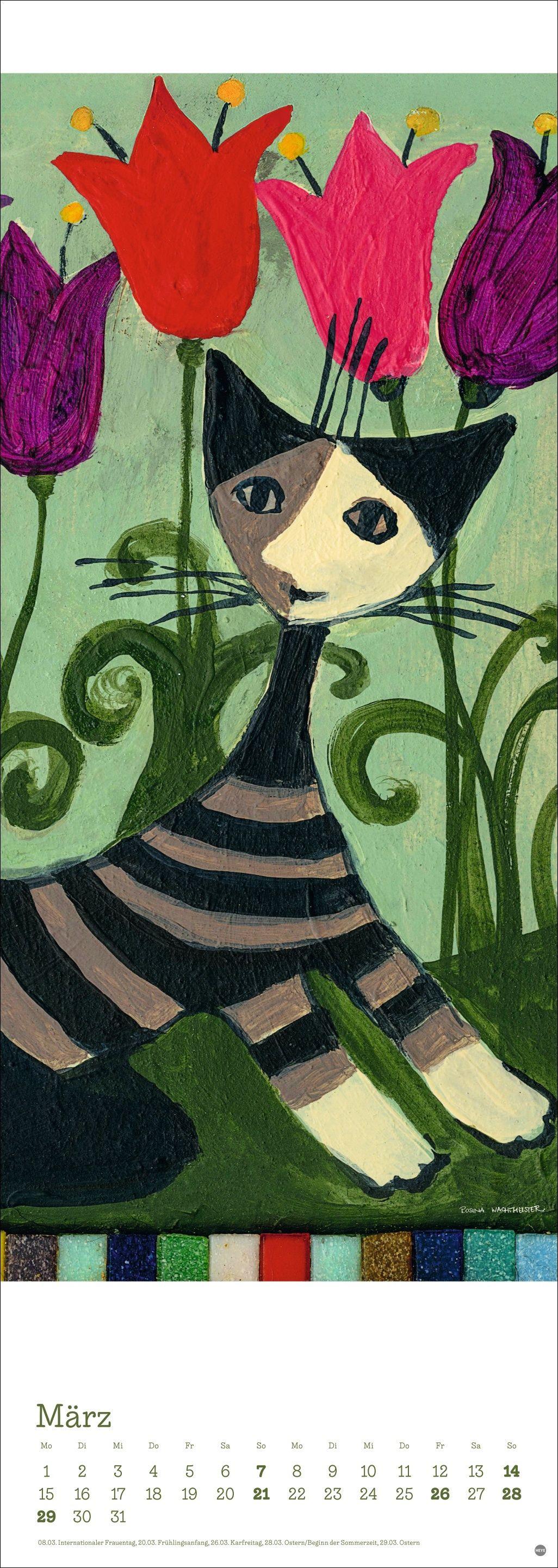 Beispielinhalt (Bild) Rosina Wachtmeister Vertical Kalender 2027